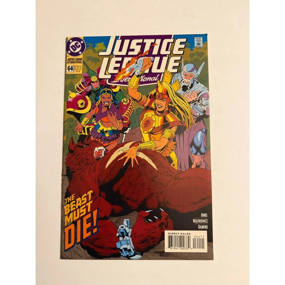 DC Comics Justice League International 64 May 1994 The‎ Beast Must Die